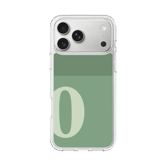 スリムプロテクションケース［ オリジナル - initial two tone - O green ］