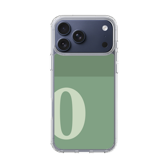 スリムプロテクションケース［ オリジナル - initial two tone - O green ］