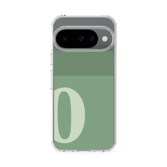 スリムプロテクションケース［ オリジナル - initial two tone - O green ］