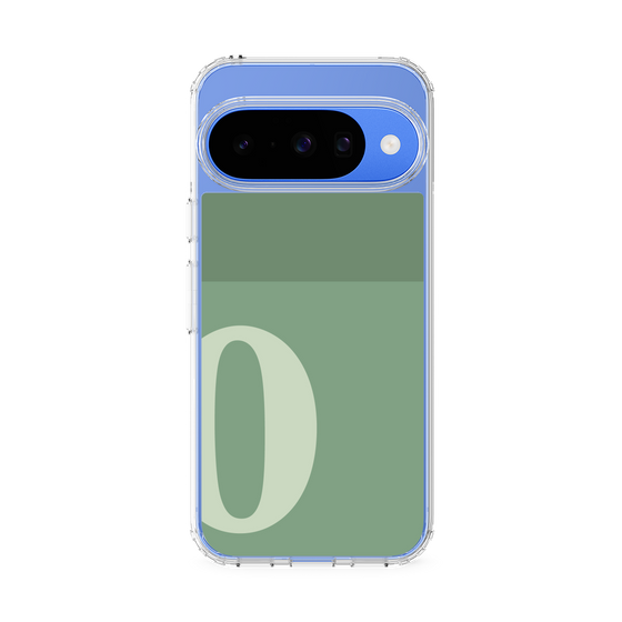 スリムプロテクションケース［ オリジナル - initial two tone - O green ］