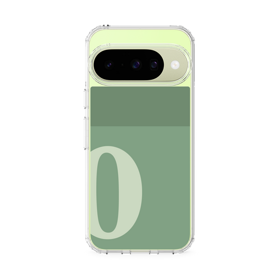 スリムプロテクションケース［ オリジナル - initial two tone - O green ］