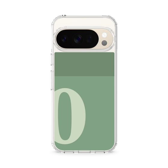 スリムプロテクションケース［ オリジナル - initial two tone - O green ］