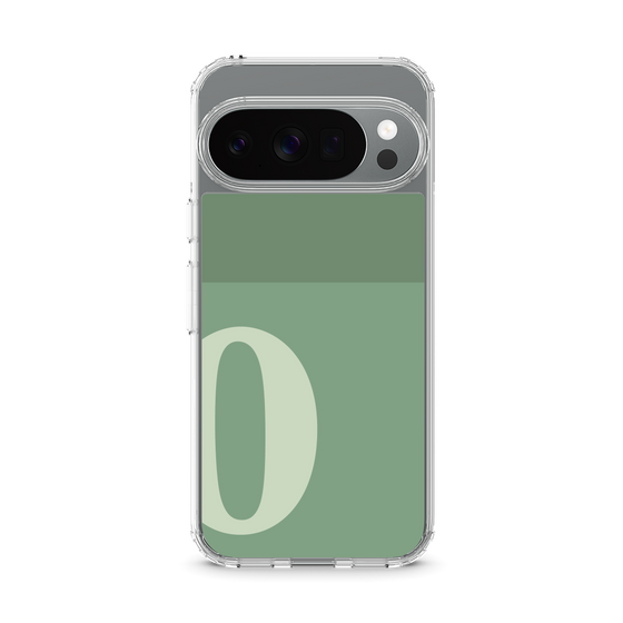 スリムプロテクションケース［ オリジナル - initial two tone - O green ］
