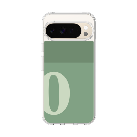 スリムプロテクションケース［ オリジナル - initial two tone - O green ］