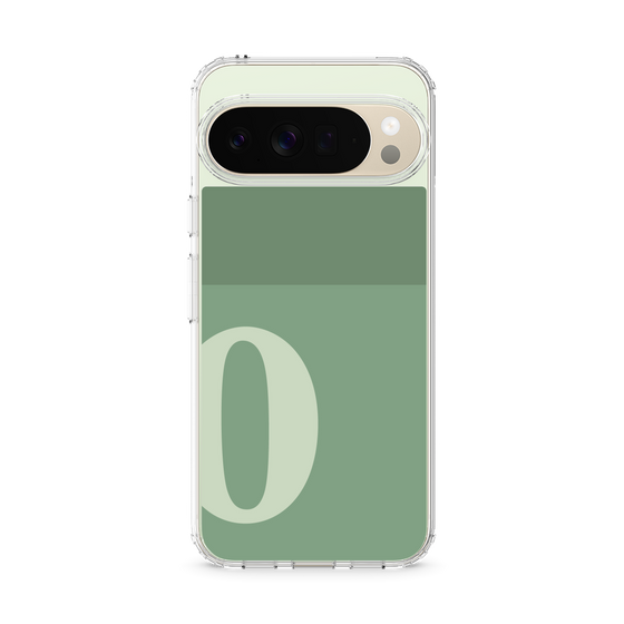 スリムプロテクションケース［ オリジナル - initial two tone - O green ］
