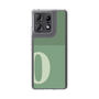スリムプロテクションケース［ オリジナル - initial two tone - O green ］