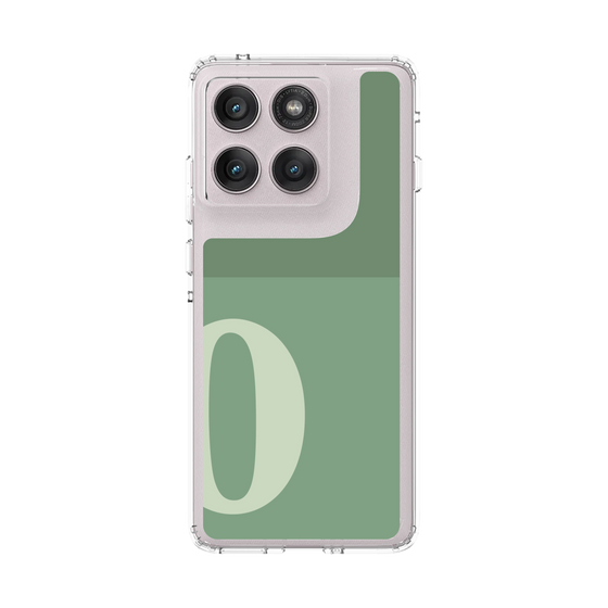 スリムプロテクションケース［ オリジナル - initial two tone - O green ］