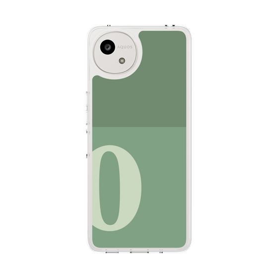 スリムプロテクションケース［ オリジナル - initial two tone - O green ］