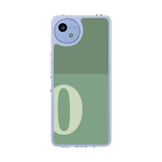 スリムプロテクションケース［ オリジナル - initial two tone - O green ］