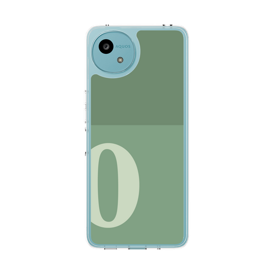 スリムプロテクションケース［ オリジナル - initial two tone - O green ］