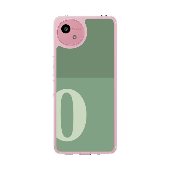 スリムプロテクションケース［ オリジナル - initial two tone - O green ］