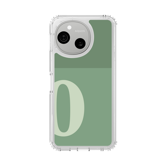 スリムプロテクションケース［ オリジナル - initial two tone - O green ］