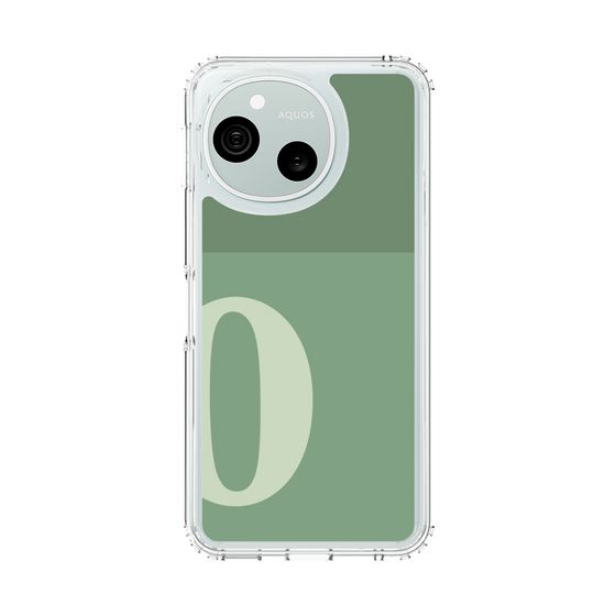 スリムプロテクションケース［ オリジナル - initial two tone - O green ］