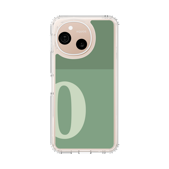 スリムプロテクションケース［ オリジナル - initial two tone - O green ］