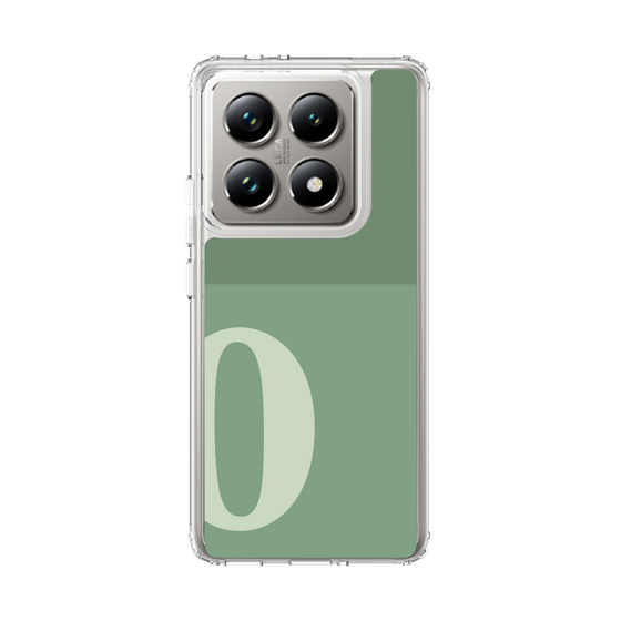 スリムプロテクションケース［ オリジナル - initial two tone - O green ］