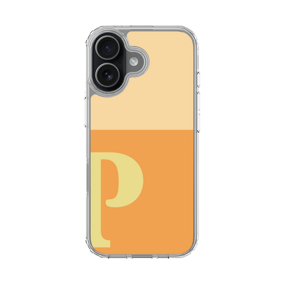 スリムプロテクションケース［ オリジナル - initial two tone - P orange ］