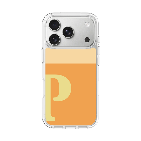 スリムプロテクションケース［ オリジナル - initial two tone - P orange ］