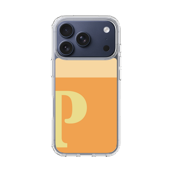 スリムプロテクションケース［ オリジナル - initial two tone - P orange ］