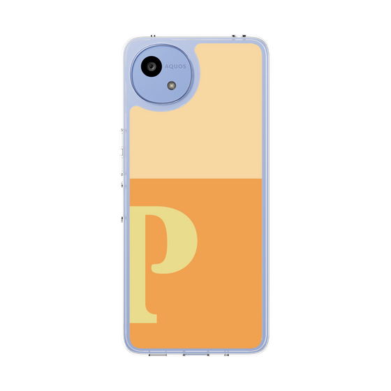 スリムプロテクションケース［ オリジナル - initial two tone - P orange ］