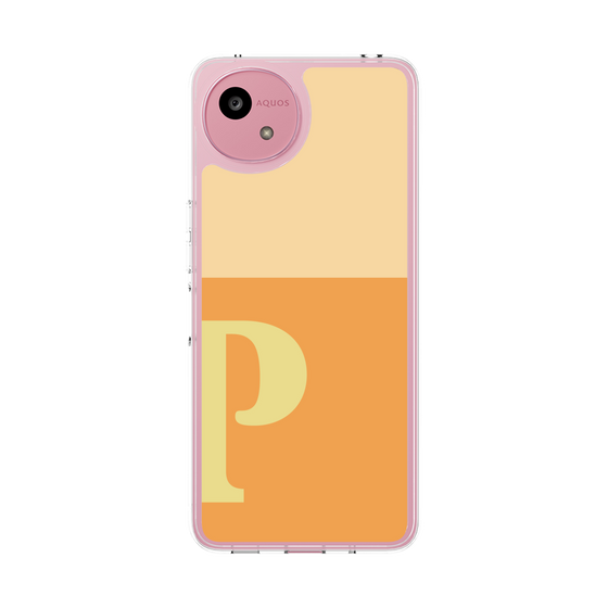 スリムプロテクションケース［ オリジナル - initial two tone - P orange ］