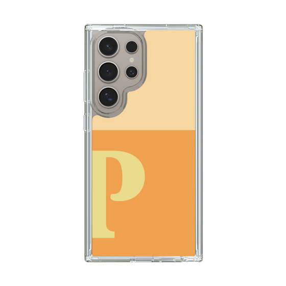 スリムプロテクションケース［ オリジナル - initial two tone - P orange ］