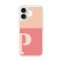 スリムプロテクションケース［ オリジナル - initial two tone - P pink ］
