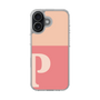 スリムプロテクションケース［ オリジナル - initial two tone - P pink ］