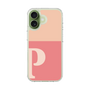 スリムプロテクションケース［ オリジナル - initial two tone - P pink ］