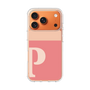 スリムプロテクションケース［ オリジナル - initial two tone - P pink ］