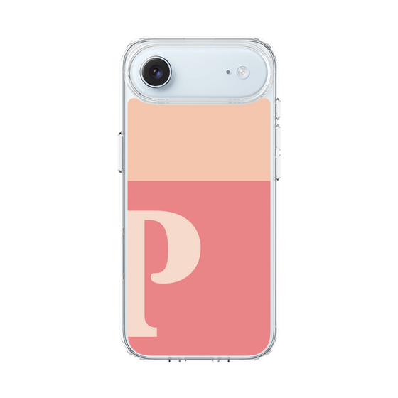 スリムプロテクションケース［ オリジナル - initial two tone - P pink ］