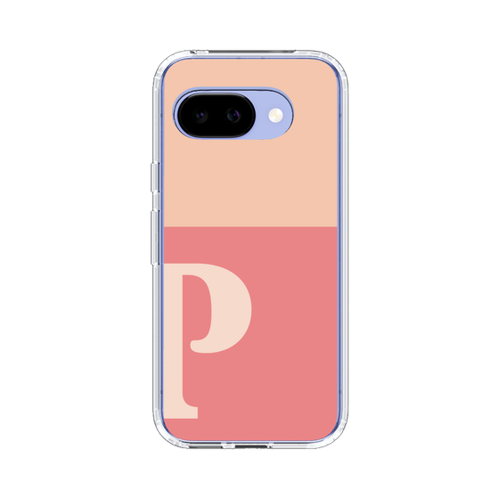 スリムプロテクションケース［ オリジナル - initial two tone - P pink ］