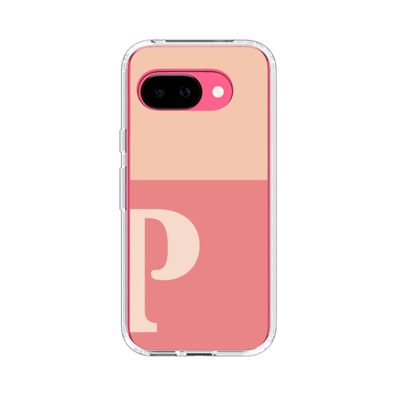 スリムプロテクションケース［ オリジナル - initial two tone - P pink ］