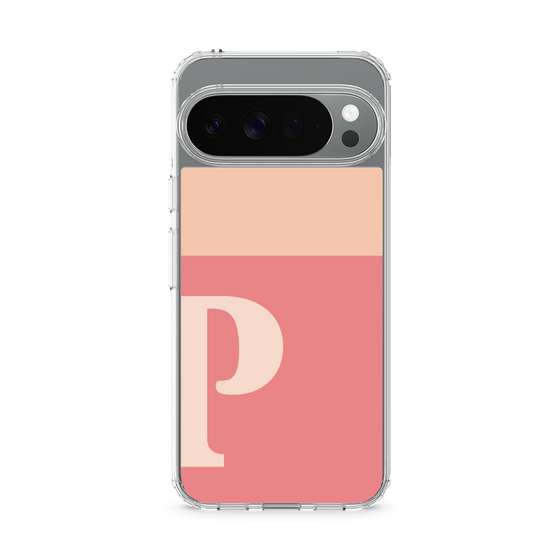スリムプロテクションケース［ オリジナル - initial two tone - P pink ］