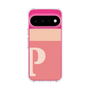 スリムプロテクションケース［ オリジナル - initial two tone - P pink ］