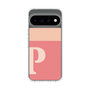 スリムプロテクションケース［ オリジナル - initial two tone - P pink ］