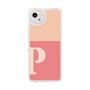 スリムプロテクションケース［ オリジナル - initial two tone - P pink ］