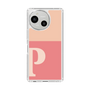 スリムプロテクションケース［ オリジナル - initial two tone - P pink ］