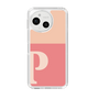 スリムプロテクションケース［ オリジナル - initial two tone - P pink ］