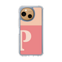 スリムプロテクションケース［ オリジナル - initial two tone - P pink ］