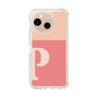 スリムプロテクションケース［ オリジナル - initial two tone - P pink ］