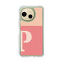 スリムプロテクションケース［ オリジナル - initial two tone - P pink ］