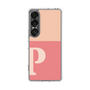 スリムプロテクションケース［ オリジナル - initial two tone - P pink ］