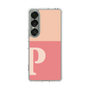 スリムプロテクションケース［ オリジナル - initial two tone - P pink ］