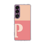 スリムプロテクションケース［ オリジナル - initial two tone - P pink ］
