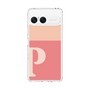スリムプロテクションケース［ オリジナル - initial two tone - P pink ］