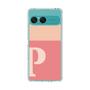 スリムプロテクションケース［ オリジナル - initial two tone - P pink ］