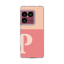 スリムプロテクションケース［ オリジナル - initial two tone - P pink ］