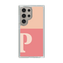 スリムプロテクションケース［ オリジナル - initial two tone - P pink ］