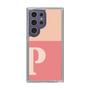 スリムプロテクションケース［ オリジナル - initial two tone - P pink ］