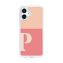 スリムプロテクションケース［ オリジナル - initial two tone - P pink ］